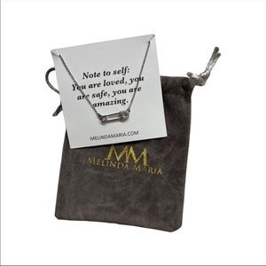 NWT Melinda Maria Safety Pin necklace